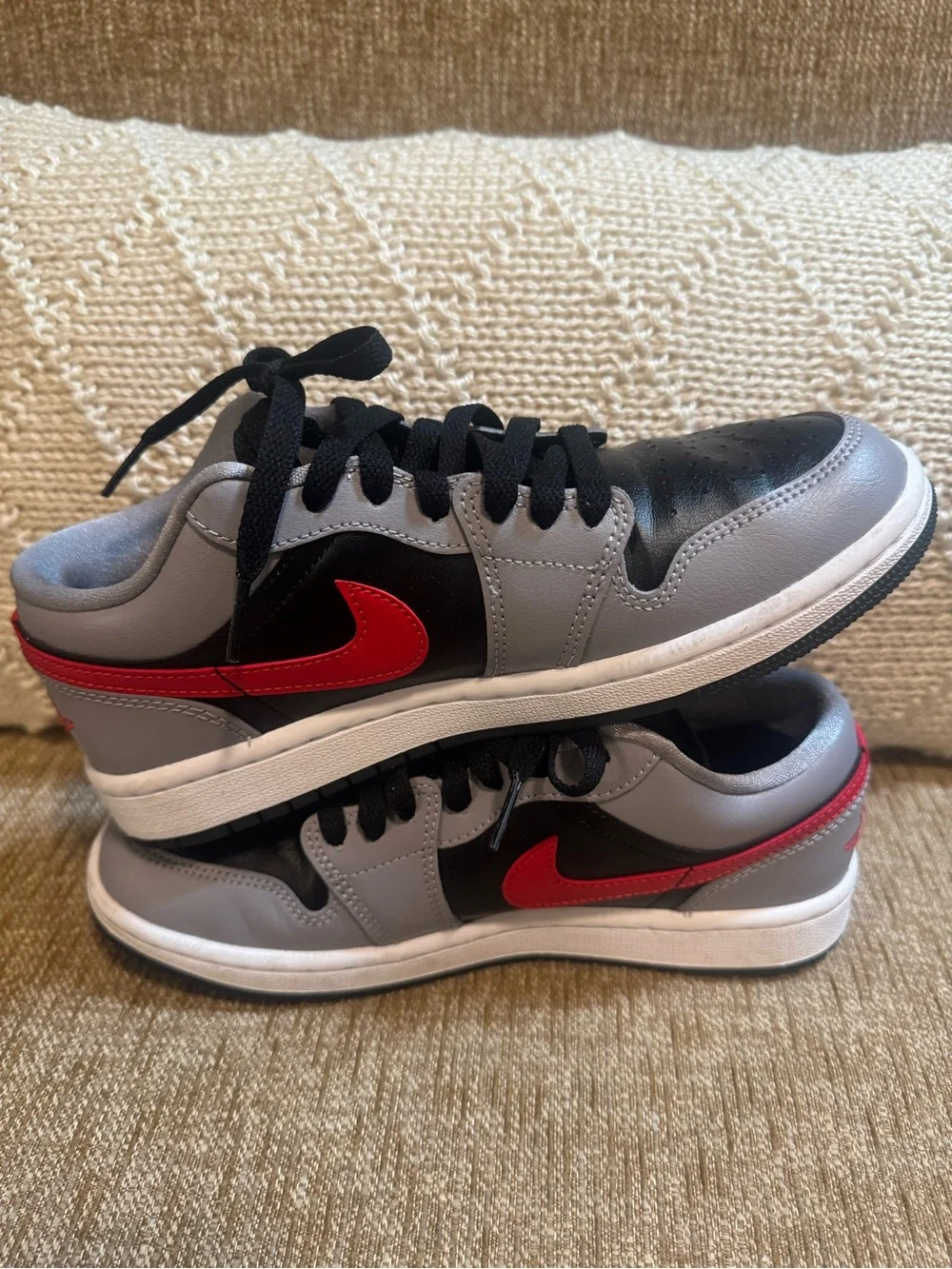 WOMENS AIR JORDAN 1 Womens Cement Fire Red FZ4183 002 SIZE 6.5